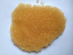 Ion exchange resin for window cleaning