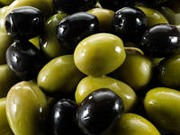 Fresh Green & Black Olives