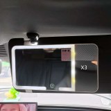 Miroir de Maquillage LED pour Voiture - Pare-Soleil Éclairage Tactile