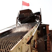 Energy saving high frequency vibrating screen of easy operation