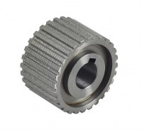 Cylindrical spur gear, straight tooth synchronizer