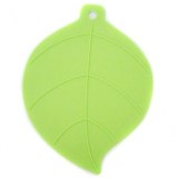 Silicone cup heat-resistant mat in leaf shape