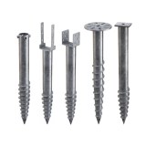 Ground Screw Post Anchor Base Pipe Screwing Pole Steel Timber Construction mounting system