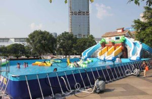 Outdoor Thrilling Inflatable Water Park / Inflatable Water Sport
