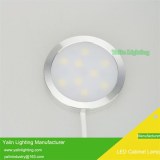 Ultrathin round LED cabinet lamp, disc 12V wardrobe light with 1 to 6 way splitter