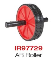 Dual Ab Wheel, AB Rollout- Black/Red