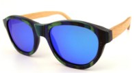 Wood frame sunglasses TAC polarized Revo Lens