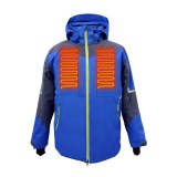 EH-JAC-037 Blue Hart Waterproof Men Heated Jackets