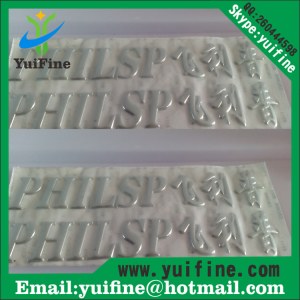 Customized Logo 3D Soft PVC Plating Label, PVC Label, Plastic Label, 3D Soft Sticker