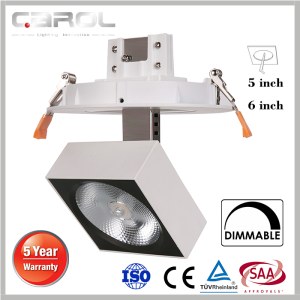 Newly designed & patent LED adjustable downlight 6inch dimmable
