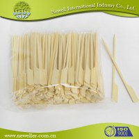 Wholesale natural high quality bamboo paddle sticks/skewers 9 inches bamboo sticks