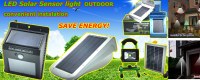 3W 4000ma sensor PIR Solar Power LED Light Staircase Stainless Steel Path Step Stairs...