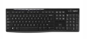 Logitech Clavier allemand QWERTZ sans fil K270 RF Noir 920-003052