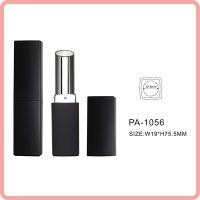 PA-1056 square matte black empty lipstick tube lipstick container