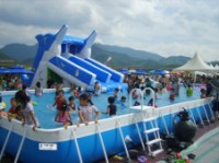 The biggest inflatable water park for lake, giant inflatable water park CE EN15649