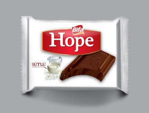 BİFA HOPE UNE TABLETTE DE CACAO AU LAİT