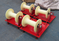 Cable drum rollers