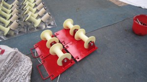 Aluminium cable roller