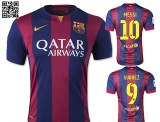 2015 Barcelona home Messi Neymar JR Suarez Soccer Jerseys Thai Quality Spain