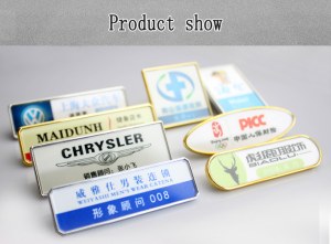 Name Badge / Name Tag, imitation metal series