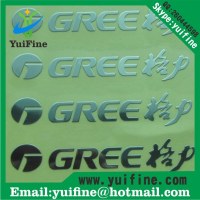 Customize Logo Electroformed Thin Metal label Name Plate Adhesive nickel sticker namepl...