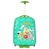 Green SMJM Square Shape Childrens Hand Luggage,Light Luggage On Sale