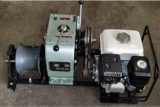 Cable traction machine, cable winch