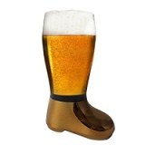 BARRAID Beer Boot Glass Tumbler/Mug (750 ml, Golden Electroplated)