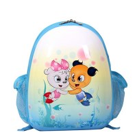 Blue SMJM Oval Shape Kid Backpack,Small Cute Backpacks for Kids