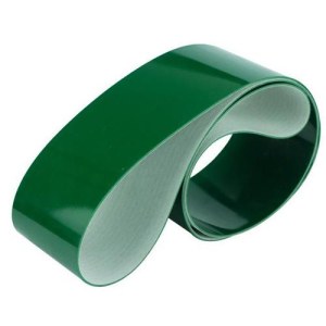 2mm Ply Green Conveyor Belt Smooth Pvc Top Fabric Rough Bottom PB-G20