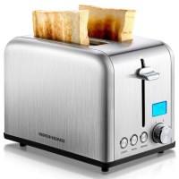 ST029 Stainless Steel Toaster w/LCD Timer 1.5 inch Extra-Wide Slots