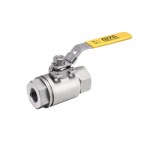 GKV-128 Ball Valve, 2 Piece, Threaded Connection, Full Port, With Lever Handle