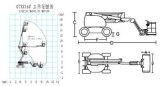 16M Articulated Work Platform Compact Boom Lift