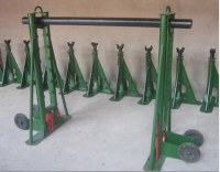 Hydraulic adjustable cable stand