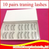 10 pair training eyelashes for eyelash extensions training