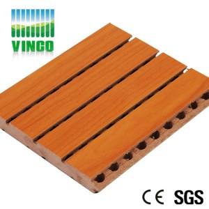 Wooden acoustic panel groove type