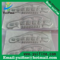 3D Soft PVC Label/Logo Soft Flexible Plastic Silver/Gold car Sticker PVC Tag With Adhes...