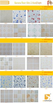 Hot sale size 300300mm tile factory Barana floor tile