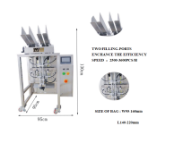 Fully automatic two ports facial mask folding packing machine