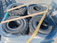 Lot of new 32 forklift tires w/rims