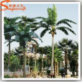 High quality new green plastic leaves factory price artificial coconut palm tree for sale