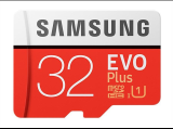 MicroSDHC 32Go Samsung +SDHC Adaptateur CL10 EVO Plus MB-MC32GA/EU
