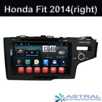 Android4.4 Car GPS Navigation DVD Player Honda Fit 2014 Right with 3G Wifi OBD DVD MP3