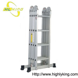Aluminium folded Multi-purpose ladder(HM-204)