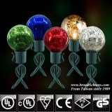 25CT G40 Mercury-Glass LED Christmas String Lights