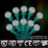 25CT/35CT/50CT G25 Glass Iridescent Crystal LED Christmas String Lights