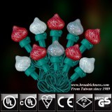 25CT/35CT/50CT G25 Glass Strawberry Pearl Paint Multi-color LED Christmas String Lights