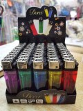 Box of 50 new multi-color gas lighters