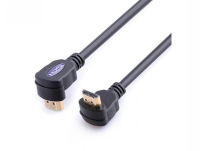 Reekin HDMI Câble - 5,0 Mètre - FULL HD 2x 90° (High Speed w. Ethernet)