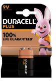 Battery Duracell Alkaline Plus Extra Life MN1604/6LR61 E-Block 9V (1-Pack)